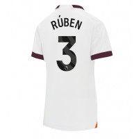 Manchester City Ruben Dias #3 Bortedrakt Dame 2023-24 Kortermet